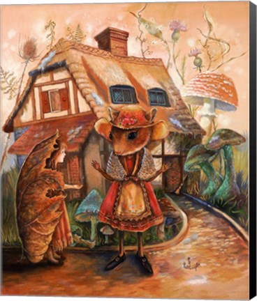 Framed Thumbelina And Mrs Mouse Print