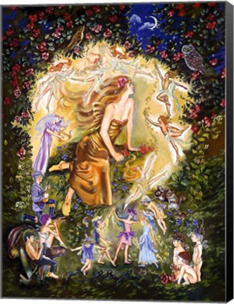 Framed Titania&#39;s Bower Print