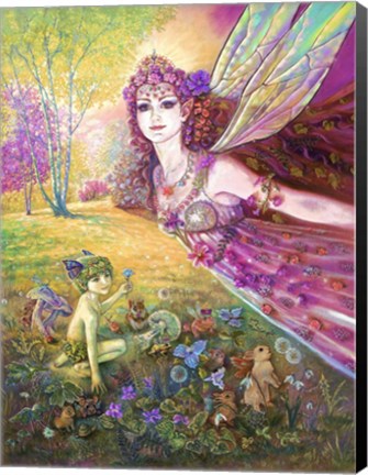 Framed Titania&#39;s Flight Print