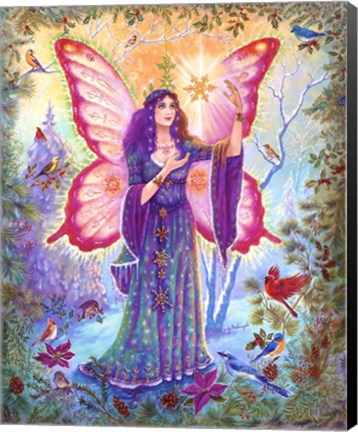 Framed Winter Fairy Print