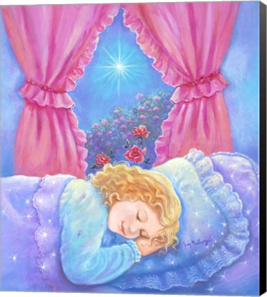 Framed Girl Sleeping Print