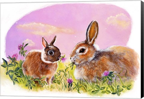 Framed Evening Clover Meal Print