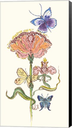 Framed Butterfly Design 3 Print