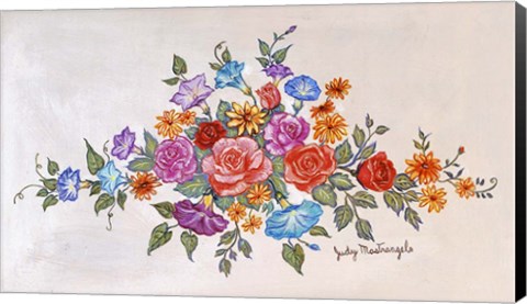 Framed Flower Bouquet Print