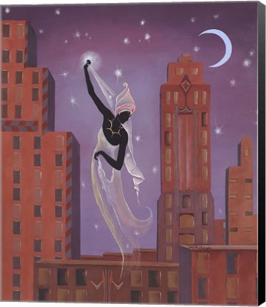 Framed Art Deco Scarf Print