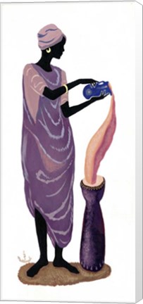 Framed Woman Pouring - Left Print