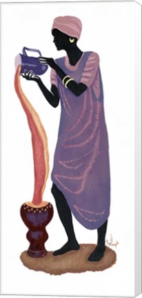 Framed Woman Pouring - Right Print