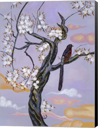 Framed Asian Bird 2 Print