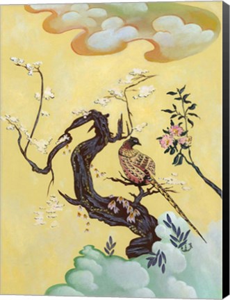 Framed Asian Bird 3 Print