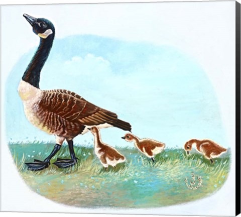 Framed Mother Goose Print