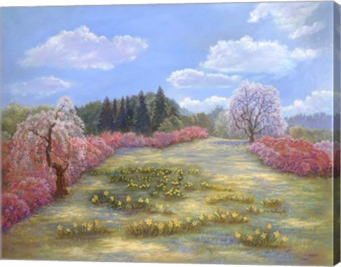 Framed Azalea Meadow Print