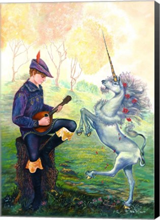 Framed Dancing Unicorn Print