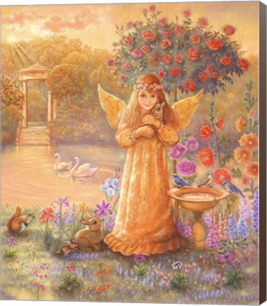 Framed Protecting Angel Print