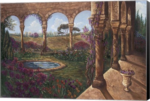 Framed Wisteria Cloister Print