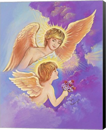 Framed Two Angels Print