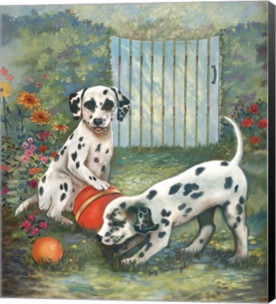 Framed Dalmatians Print