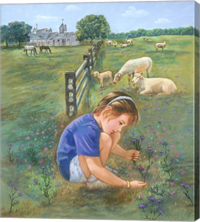 Framed Knapweed Print