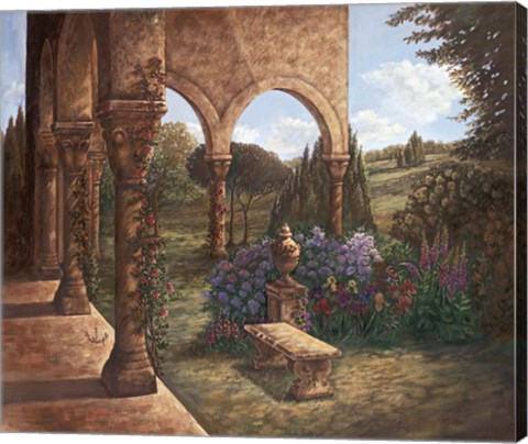 Framed Rose Cloister Print