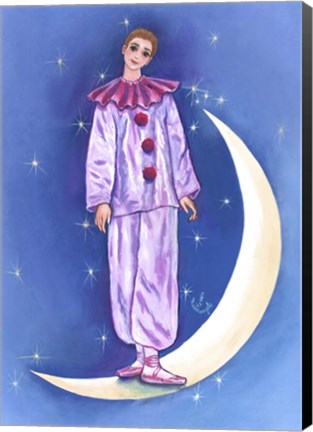Framed Standing On The Moon Print