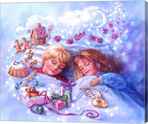 Framed Visions Of Sugarplums Print