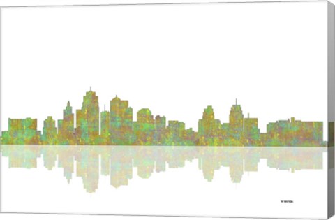 Framed Kansas City Missouri Skyline 1 Print