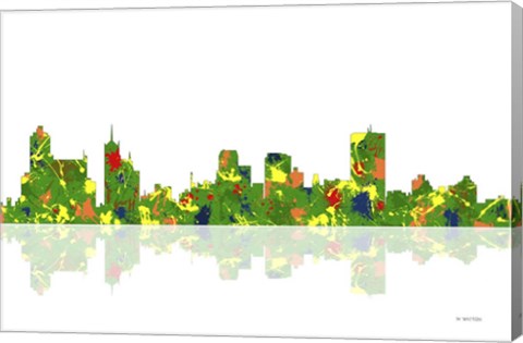 Framed Memphis Tennessee Skyline 1 Print