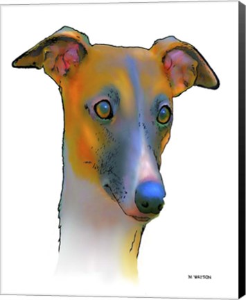 Framed Greyhound 1 Print