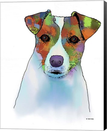Framed Jack Russell Terrier 1 Print