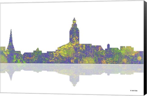 Framed Annapolis Maryland Skyline 1 Print