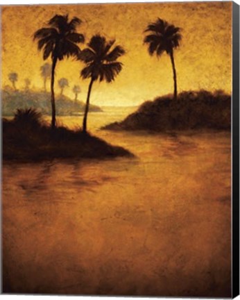 Framed Lagoon II Print