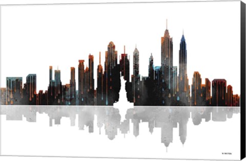 Framed New York New York Skyline BW 1 Print