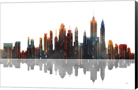 Framed New York New York Skyline BW 2 Print