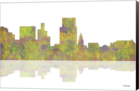 Framed Boise Idaho Skyline 1 Print