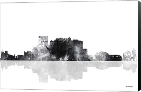 Framed El Paso Texas Skyline BG 1 Print