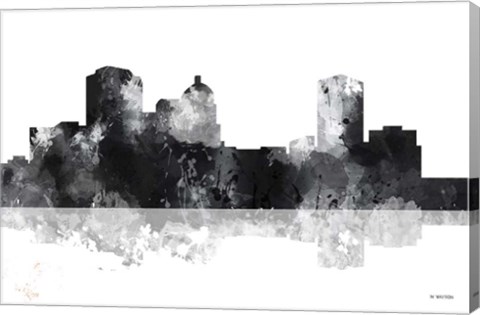 Framed Montgomery Alabama Skyline BG 1 Print