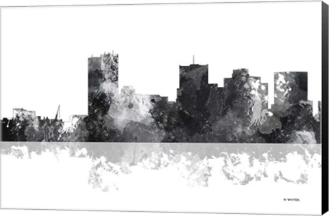 Framed Phoenix Arizona Skyline BG 1 Print