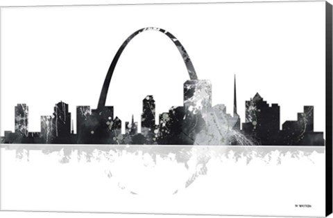 Framed St Louis Missouri Skyline Print