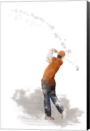 Framed Golf Player 1 Print