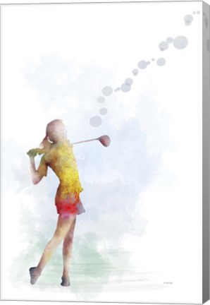 Framed Golf Player 2 Print