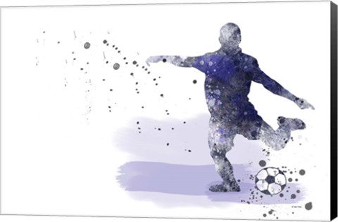 Framed Soccer Player 2 Print