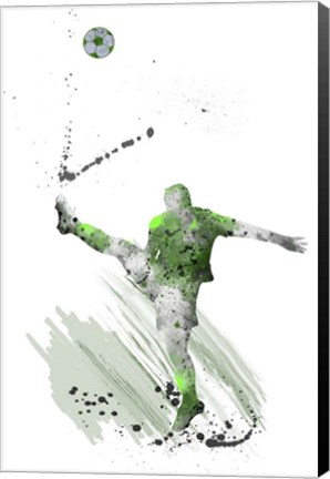 Framed Soccer Player 3 Print