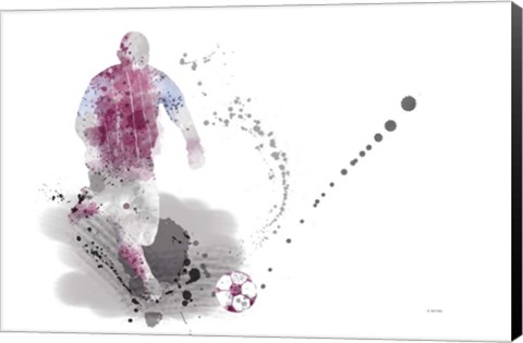 Framed Soccer Player 4 Print