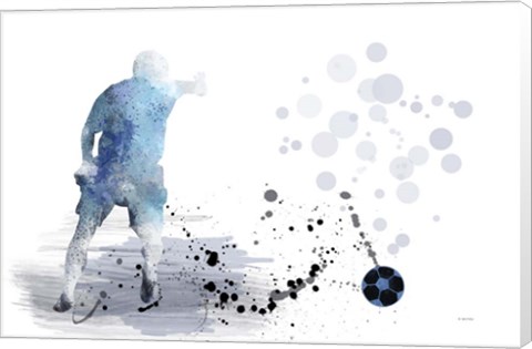 Framed Soccer Player 6 Print