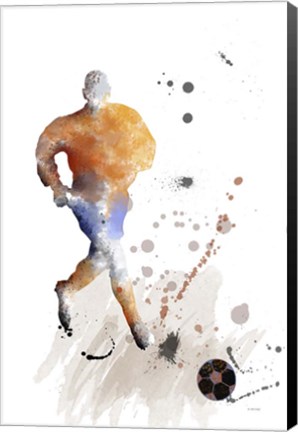 Framed Soccer Player 7 Print