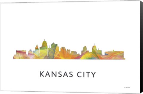 Framed Kansas City Missouri Skyline Print