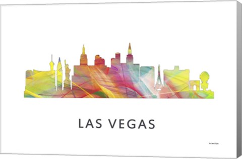 Framed Las Vegas Nevada Skyline 2 Print