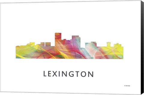 Framed Lexington Kentucky Skyline Print