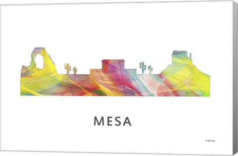 Framed Mesa Arizona Skyline Print