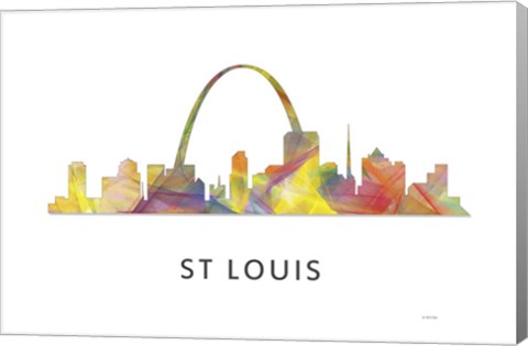 Framed St Louis Missouri Skyline Print