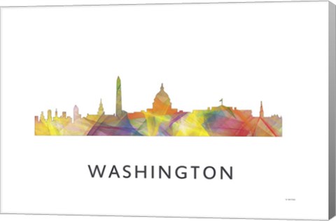 Framed Washington DC Skyline Print